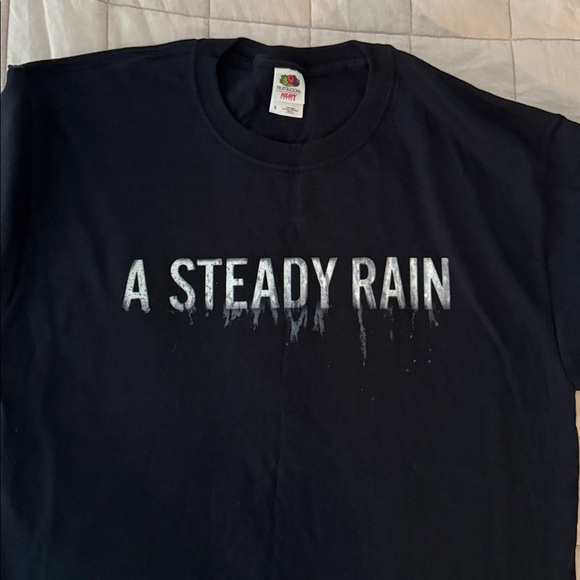 Steady Rain Broadway Play with Hugh Jackman Daniel Craig Graphic T Shirt Size L - Picture 5 of 7
